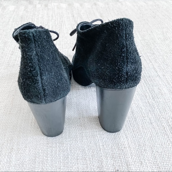 🧙‍♀️ AMERICAN APPAREL Black Suede Booties 🧙‍♀️ - Picture 2 of 7